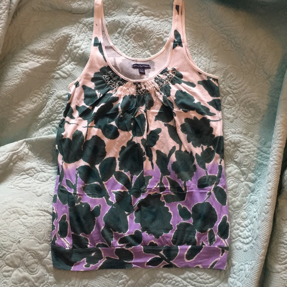 American Eagle Floral Tank Size Medium